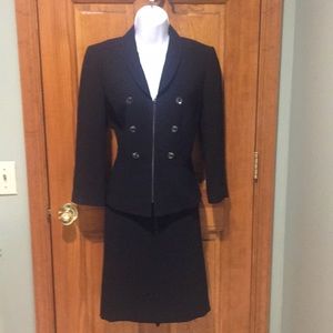 Beautiful Tailored Black Tahari Suit